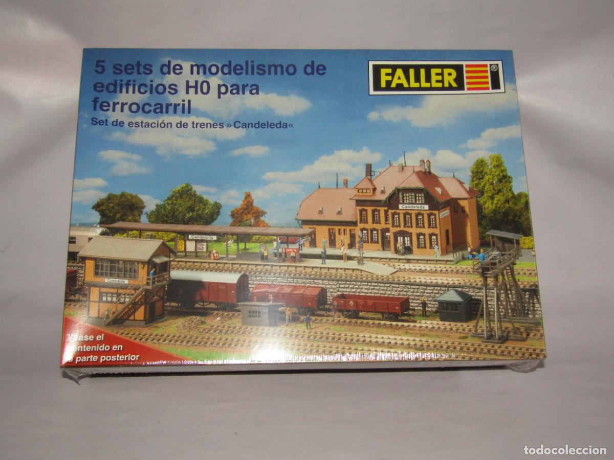 Trenes Escala: Caja Completa y sin Desprecintar * 5 SETS DE ESTACI&Oacute;N DE TRENES CANDELEDA* en Escala *H0* de FALLER