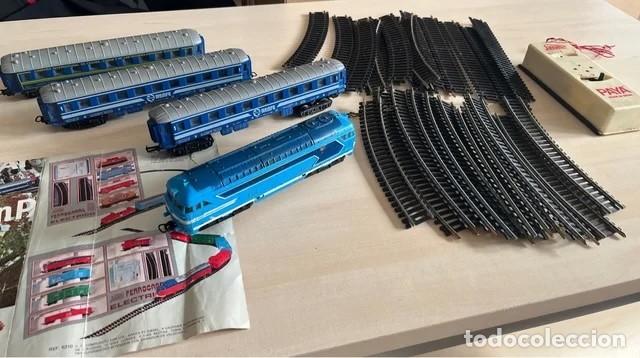 Scale Trains: Tren El&eacute;ctrico Vintage PAYA con V&iacute;as y folleto publicitario