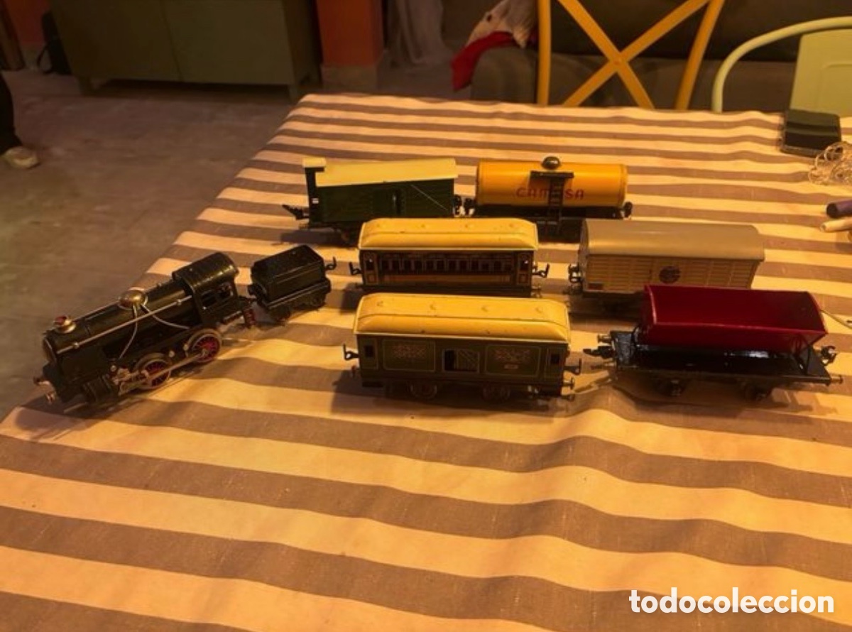 Trenes escala: Locomotora paya con tender y vagones