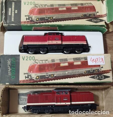 Trenes escala: G&Uuml;TZOLD. Dos Locomotoras el&eacute;ctricas, en caja original (Modelos 190/EM18 y 190/G18)