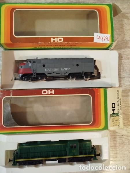 Trenes escala: MEHANO TEHNIKA IZOLA. Lote de tres Locomotoras el&eacute;ctricas y tres vagones