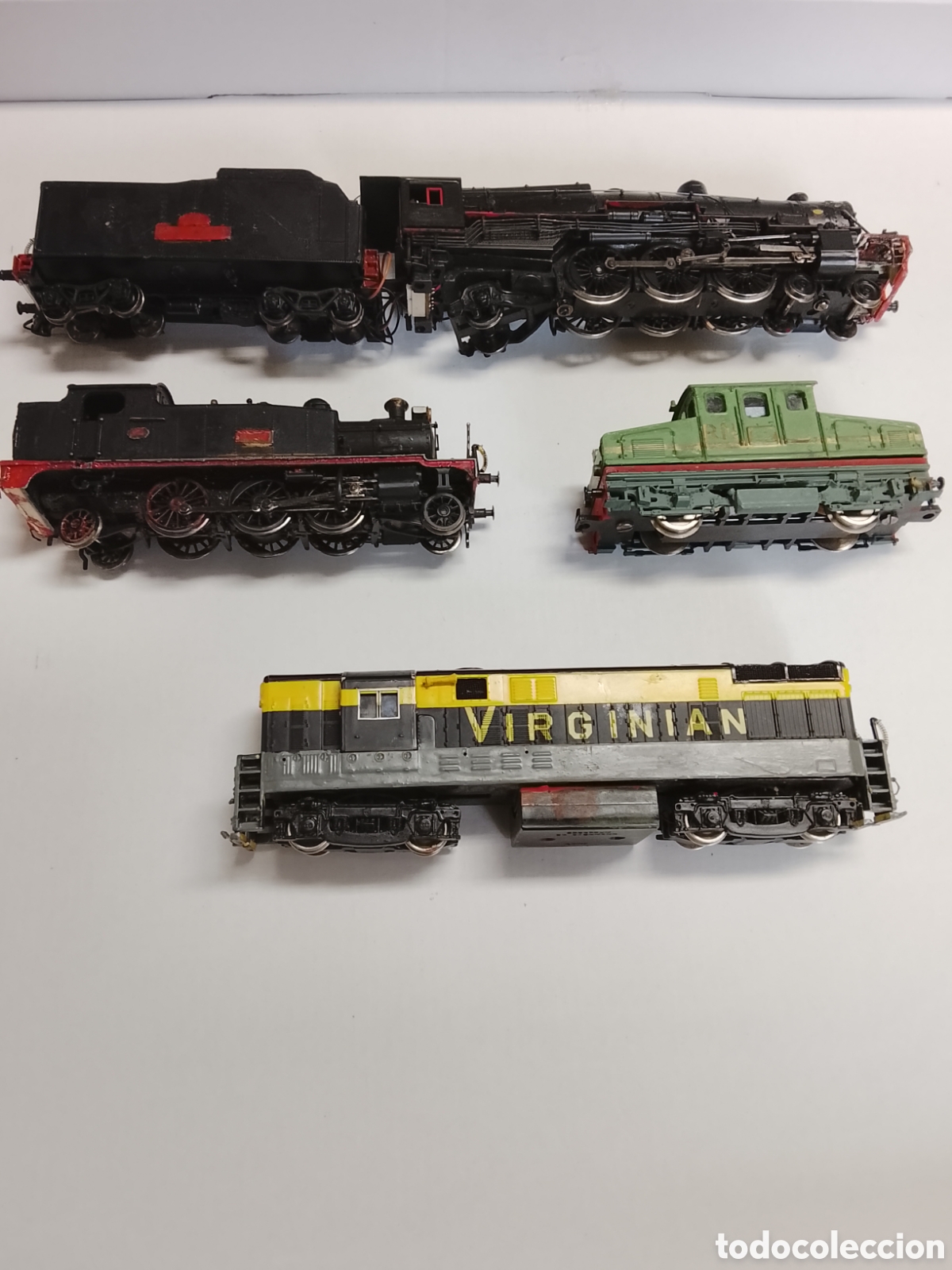 Trenes escala: Locomotoras y lote de material Ho - Foto 4