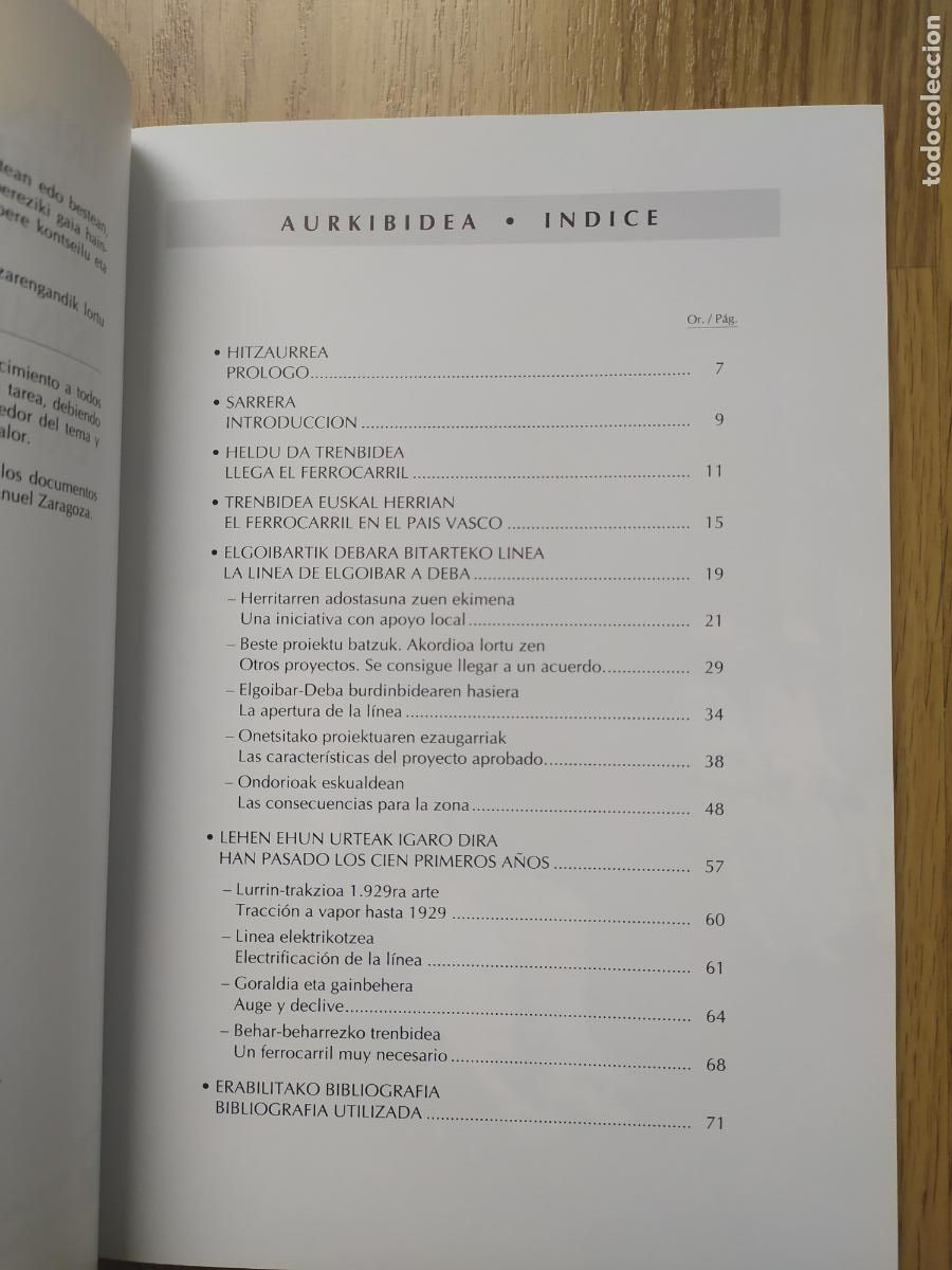 Trenes escala: Libro PRIMER CENTENARIO DE LA LLEGADA DEL FERROCARRIL A DEBA (Gipuzkoa). - Foto 2