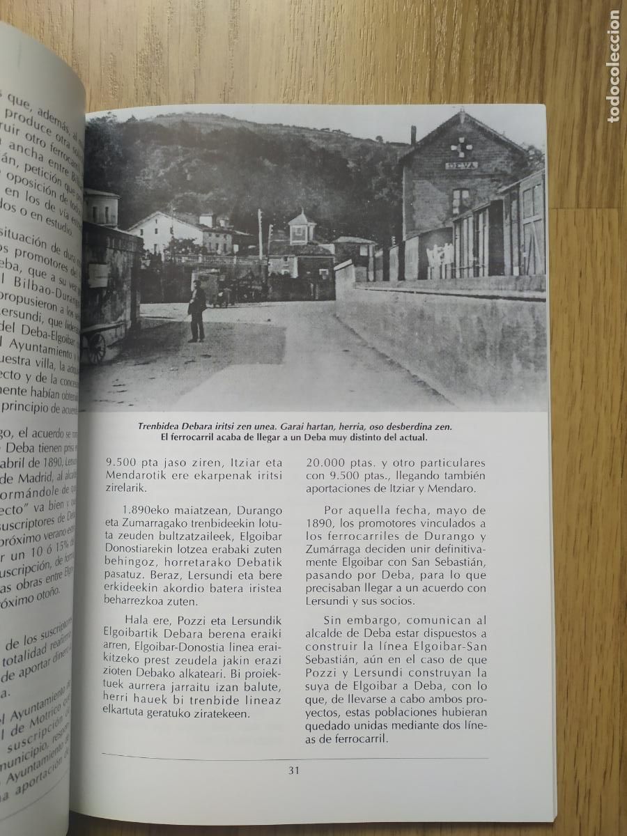 Trenes escala: Libro PRIMER CENTENARIO DE LA LLEGADA DEL FERROCARRIL A DEBA (Gipuzkoa). - Foto 4