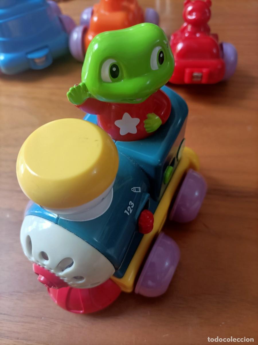 Trenes escala: JUGUETE LEAP FROG TREN REMOLQUE UNIDOS POR IM&Aacute;N MUSICAL A PILAS ESPA&Ntilde;OL E INGL&Eacute;S.