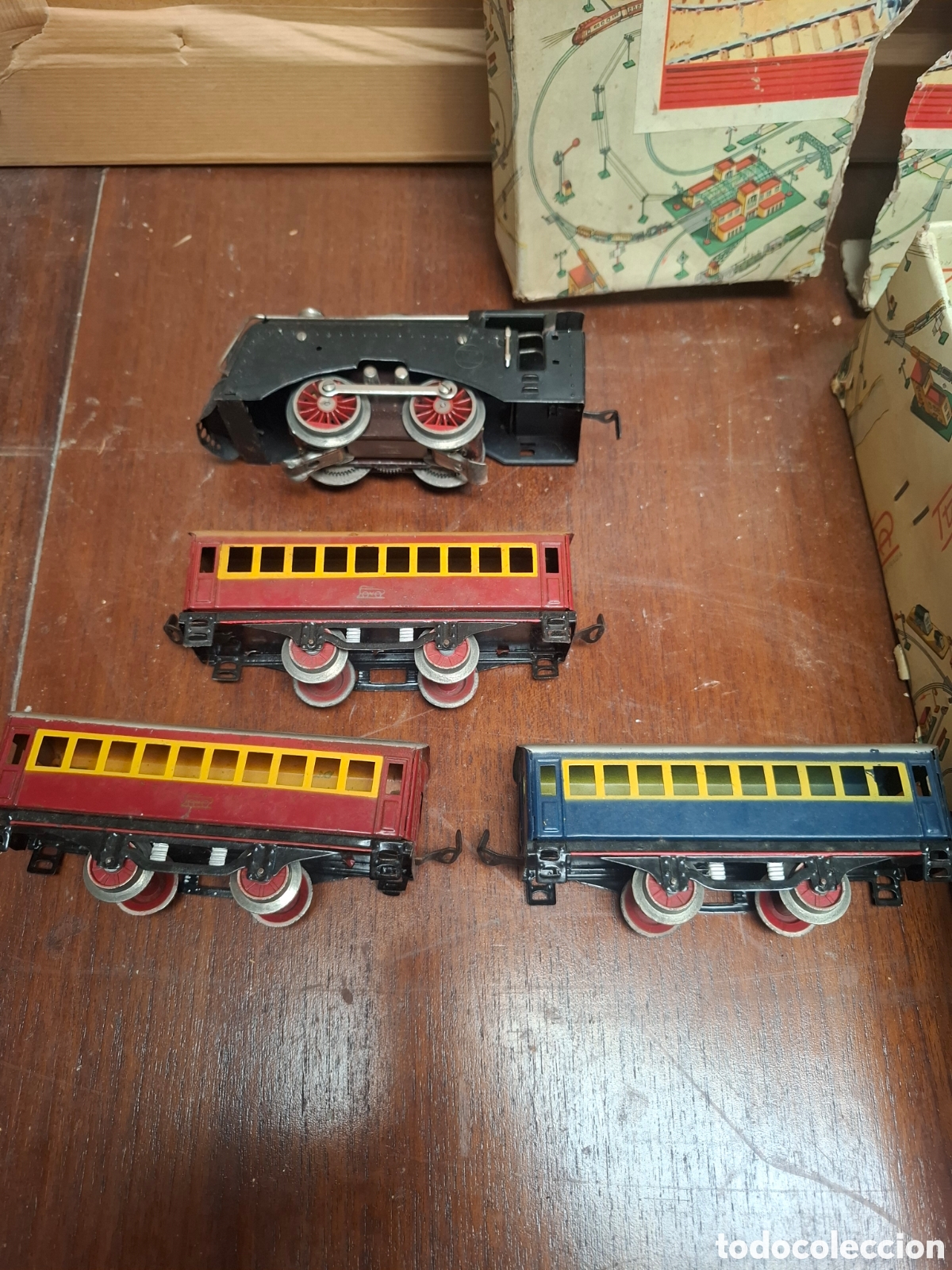 Trenes escala: ANTIGUO TREN DE PAYA ORIGINAL - Foto 2