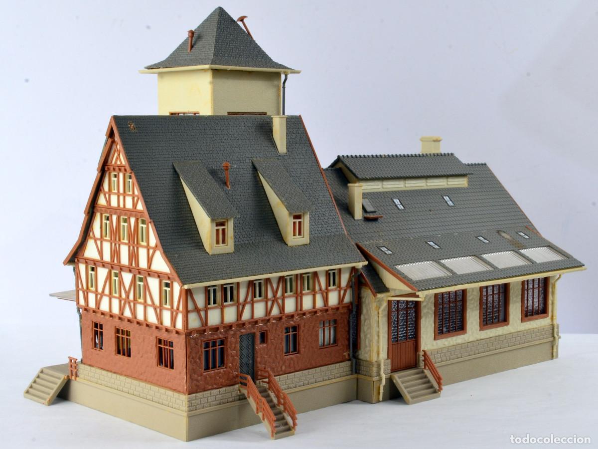 Trenes escala: Vollmer Edificios Escala H0 Almac&eacute;n Raiffaisen con Muelle - Foto 4