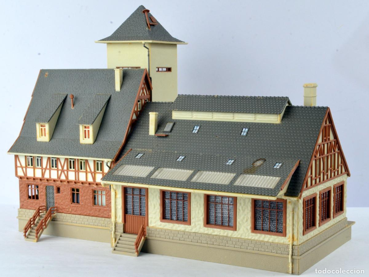 Trenes escala: Vollmer Edificios Escala H0 Almac&eacute;n Raiffaisen con Muelle - Foto 6