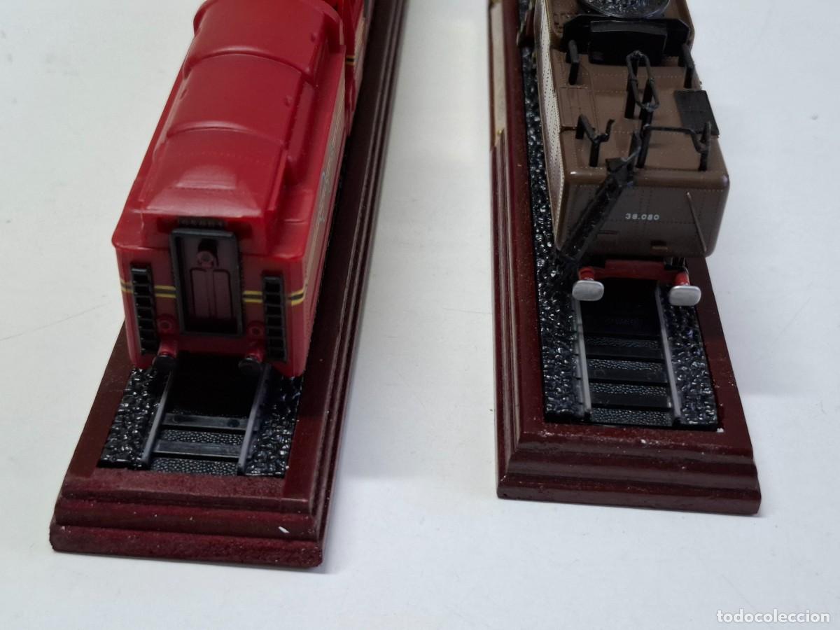 Trenes escala: DOS MAQUETAS DE TRENES DE 31.CM LARGO - Foto 11