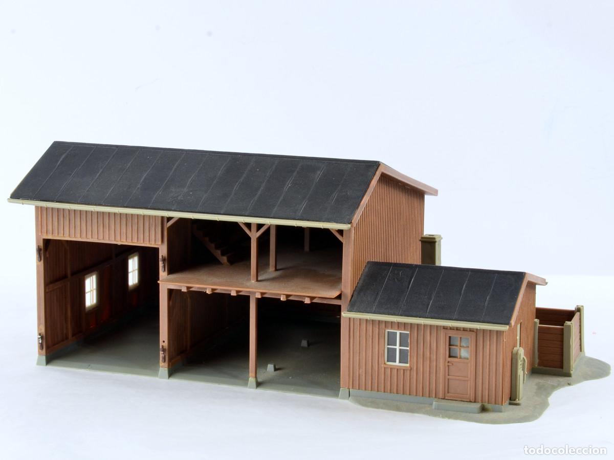 Trenes escala: Kibri Edificio Escala H0 1:87 Almac&eacute;n de Herramientas - Foto 2