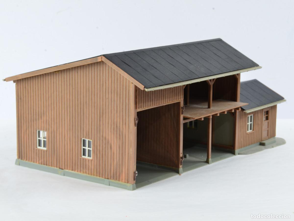 Trenes escala: Kibri Edificio Escala H0 1:87 Almac&eacute;n de Herramientas - Foto 4