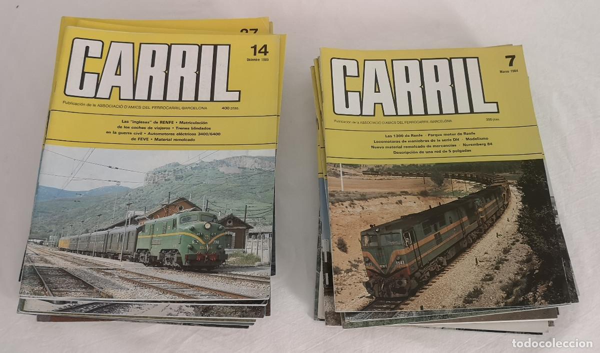 Trenes escala: LOTE REVISTAS CARRIL ASSOCIACI&Oacute; AMICS DEL FERROCARRIL A&Ntilde;OS 80