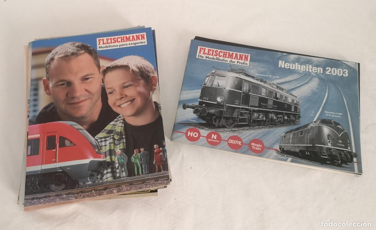 Trenes escala: TRENES MODELISMO LOTE CAT&Aacute;LOGOS FLEISCHMANN A&Ntilde;OS 60/70/80/90/00
