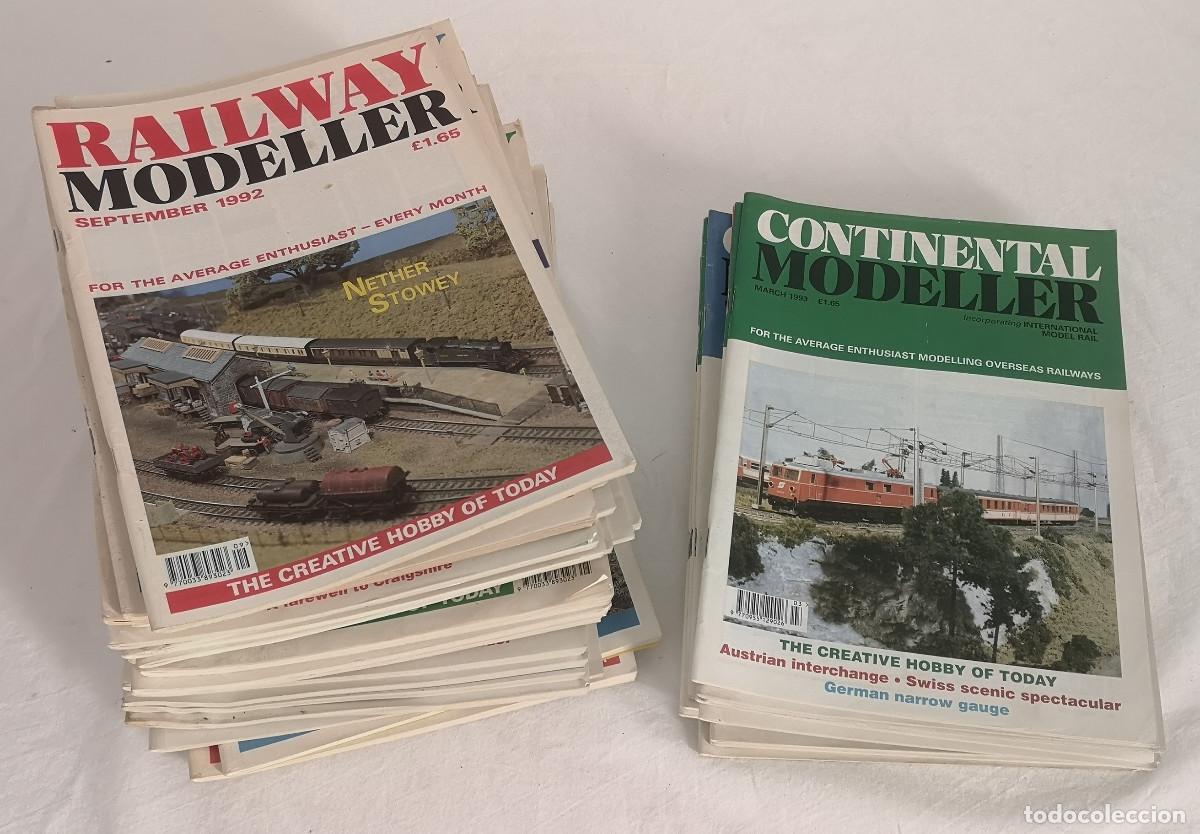 Trenes escala: TRENES MODELISMO LOTE REVISTAS CONTINENTAL + RAILWAY MODELLER A&Ntilde;OS 90