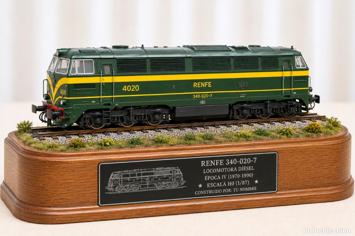 Trenes escala: Placas identificativas para maquetas | Personalizadas | Aluminio grabado LASER.