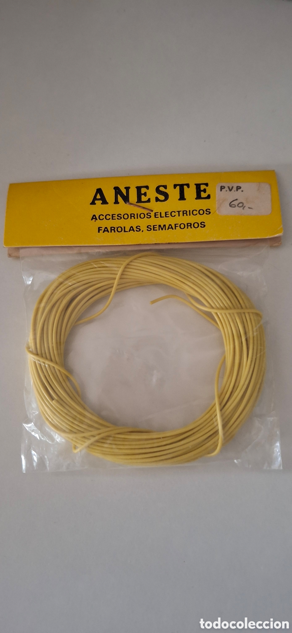 Trenes escala: Aneste Cable para conexiones superfino color amarillo