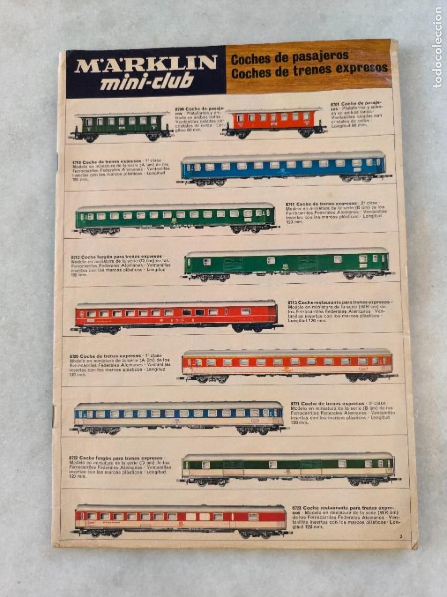Trenes escala: REVISTA MARKLIN MINI CLUB 1972, FALTA LA PORTADA