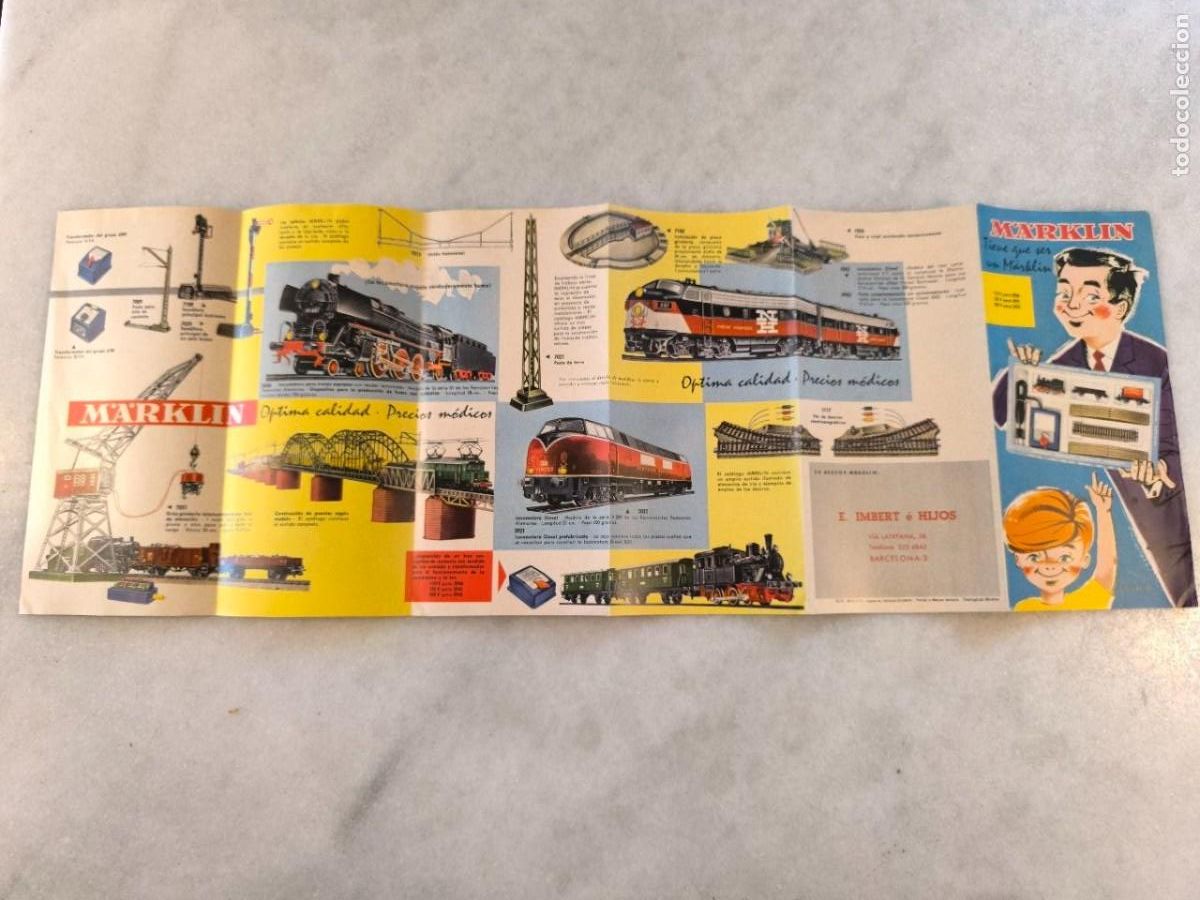 Trenes escala: FOLLETO DESPLEGABLE, TIENES QUE SER UN MARKLIN, HIJOS DE DARNE BARCELONA 1961 59X21 CM - L2