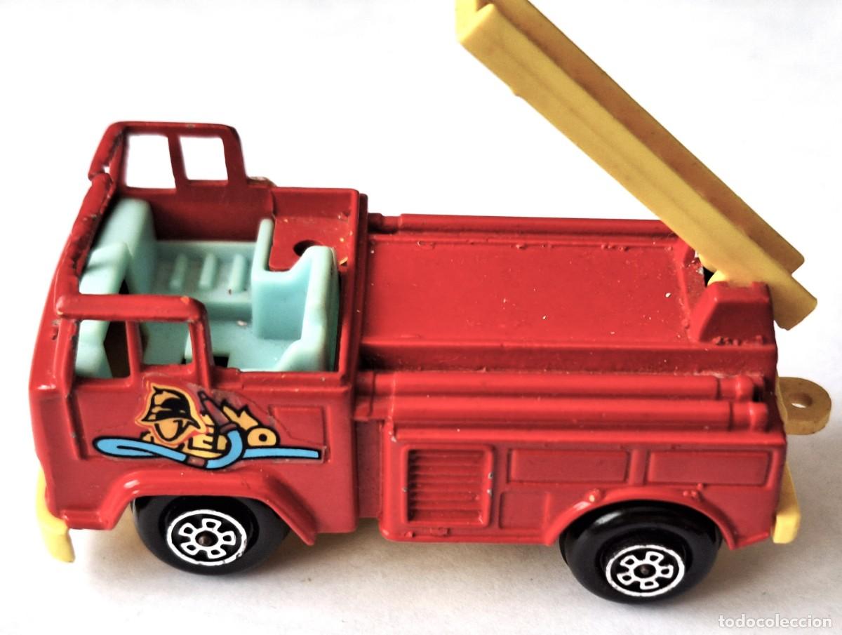 Trenes escala: COCHE ESCALA 1/60 -COCHE BOMBEROS CON ESCALERA - A&Ntilde;OS 80 - MARCA GUISVAL - BUEN ESTADO