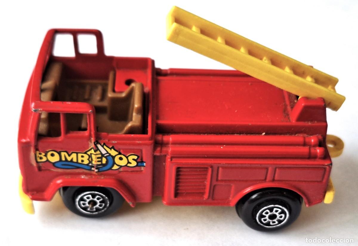 Trenes escala: COCHE ESCALA 1/60 -COCHE BOMBEROS CON ESCALERA - A&Ntilde;OS 80 - MARCA GUISVAL - BUEN ESTADO