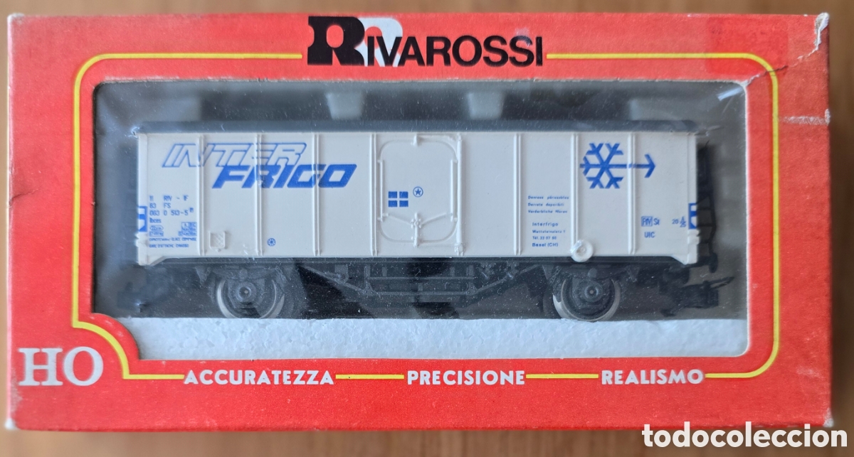 Trenes escala: Furg&oacute;n refrigerado Rivarossi H0