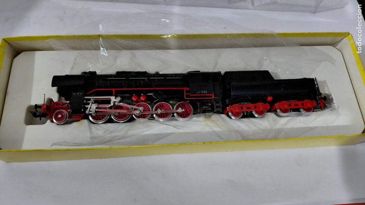 Trenes escala: Locomotora vapor TRIX DB BR 52 HO CC DC