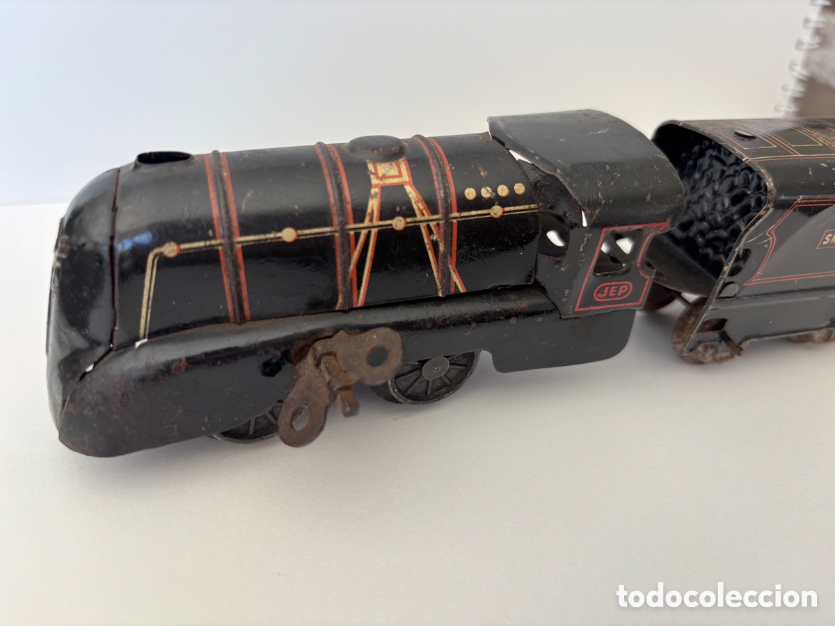 Trenes escala: Locomotora de lata a cuerda - Foto 2