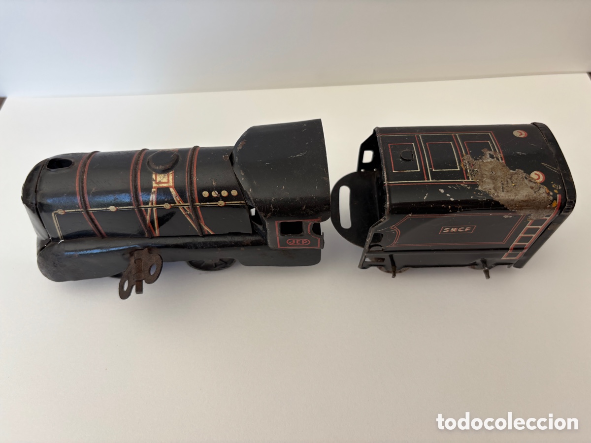 Trenes escala: Locomotora de lata a cuerda - Foto 3