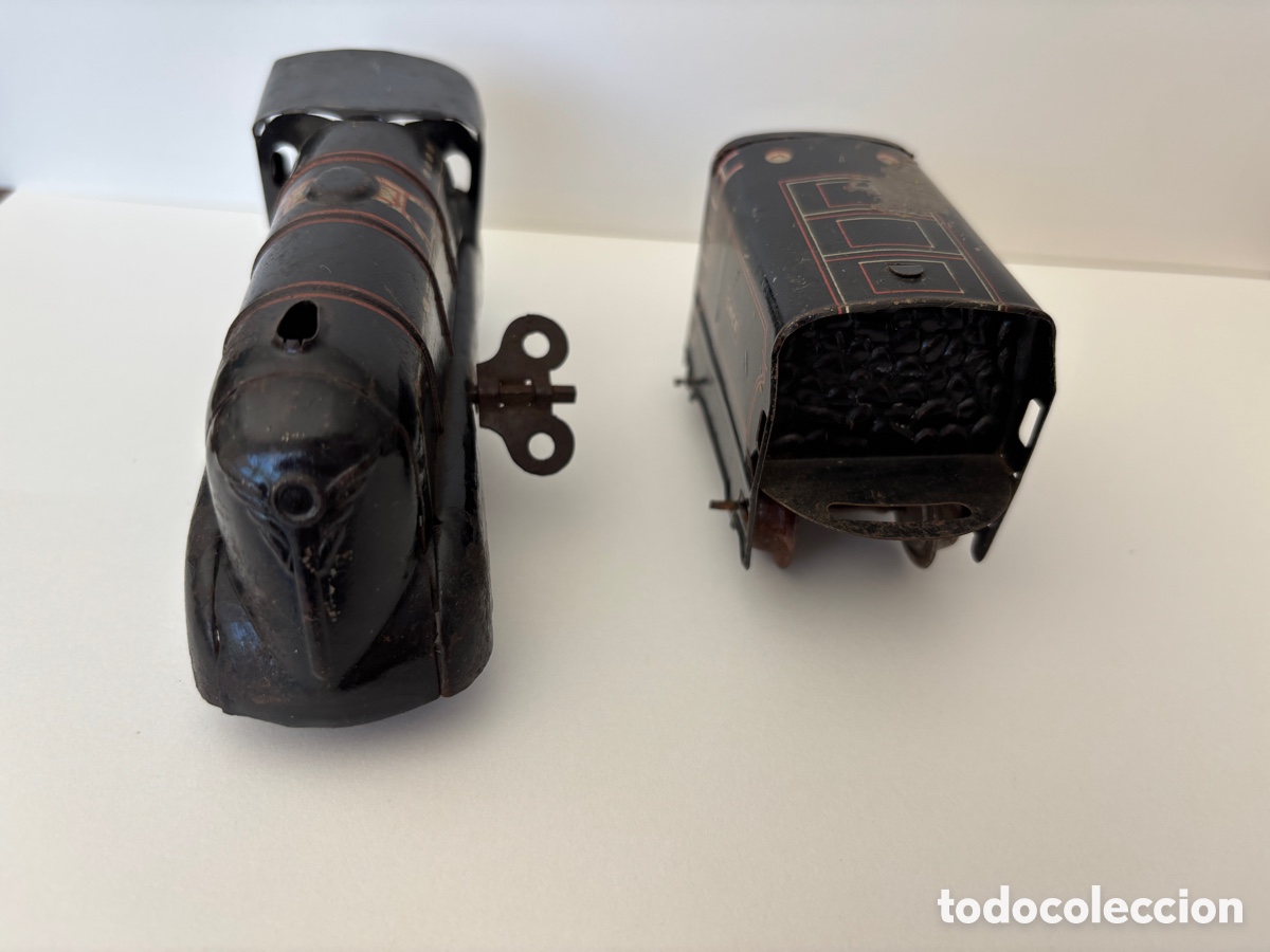 Trenes escala: Locomotora de lata a cuerda - Foto 4
