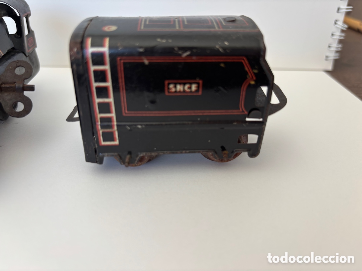 Trenes escala: Locomotora de lata a cuerda - Foto 5