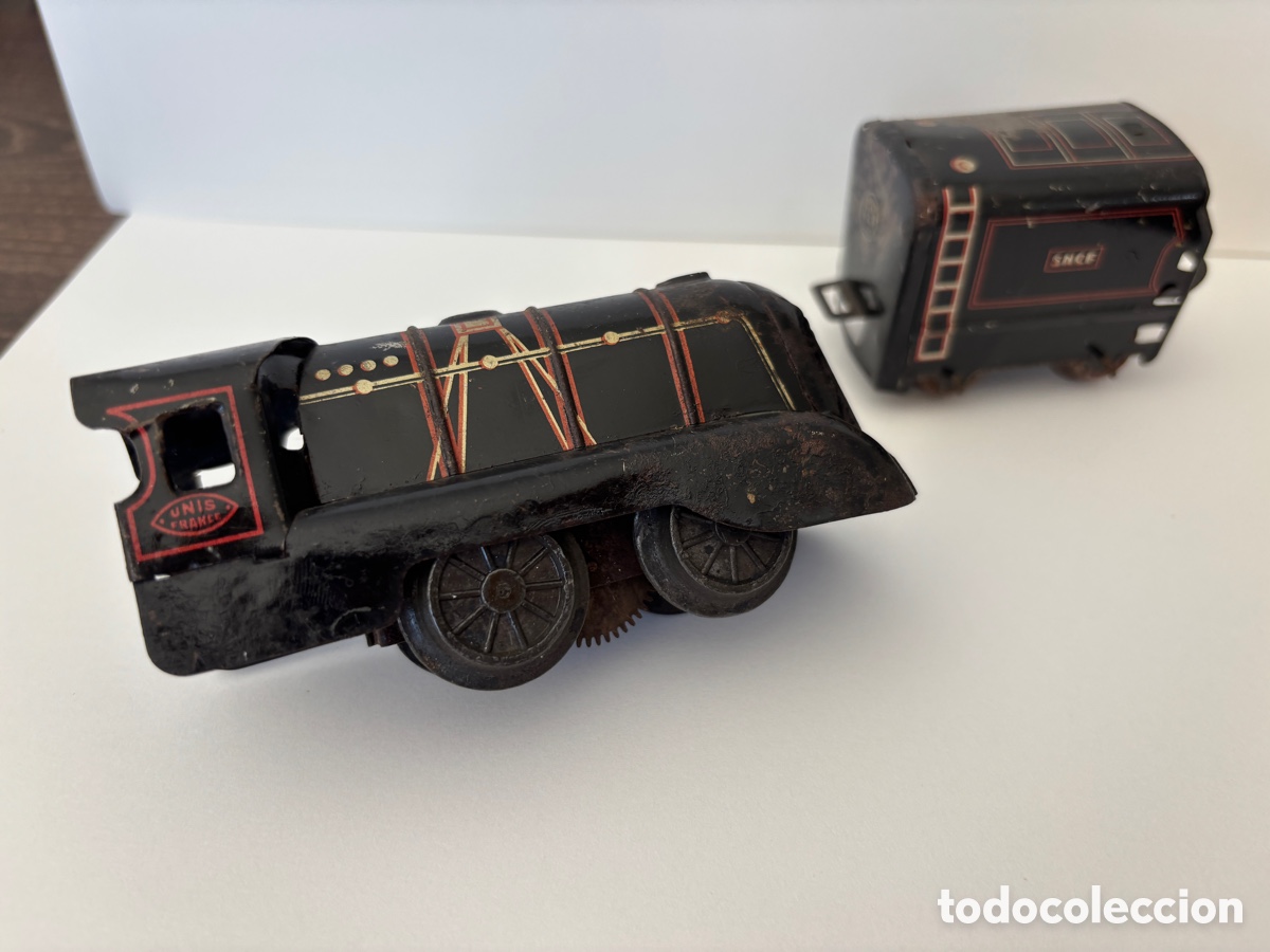 Trenes escala: Locomotora de lata a cuerda - Foto 6