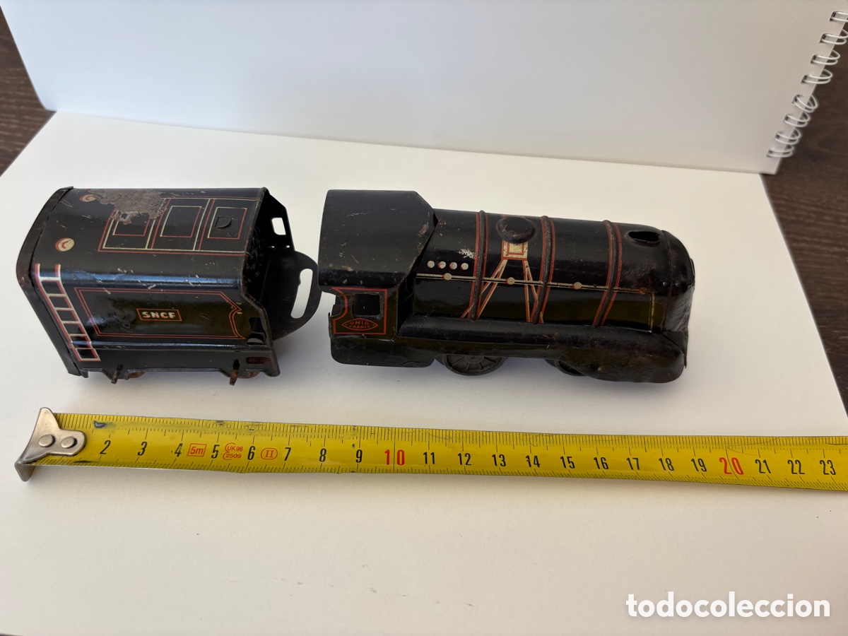 Trenes escala: Locomotora de lata a cuerda - Foto 9