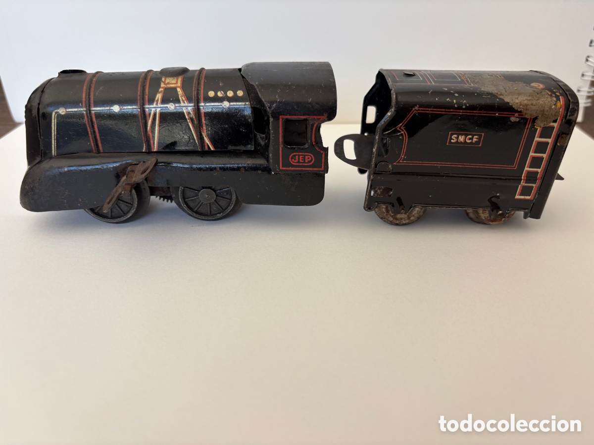 Trenes escala: Locomotora de lata a cuerda