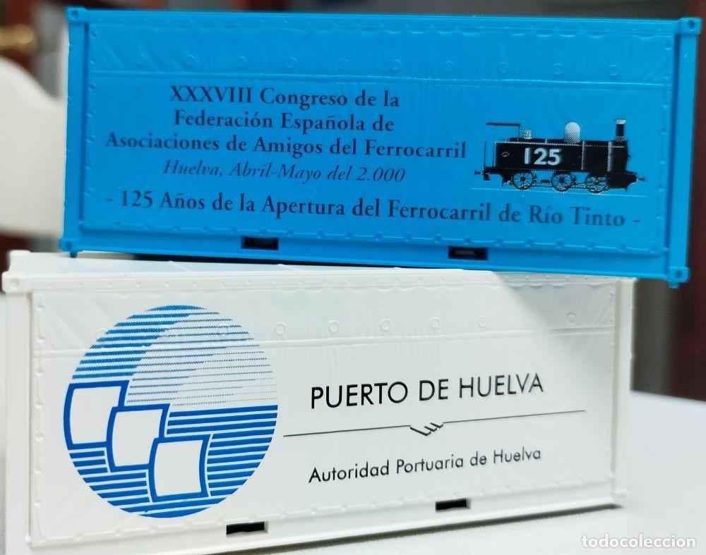 Trenes escala: containers carga vagones