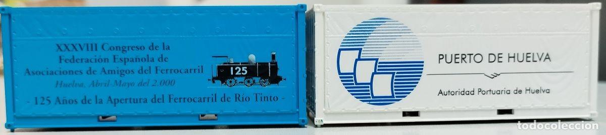 Trenes escala: containers carga vagones - Foto 2