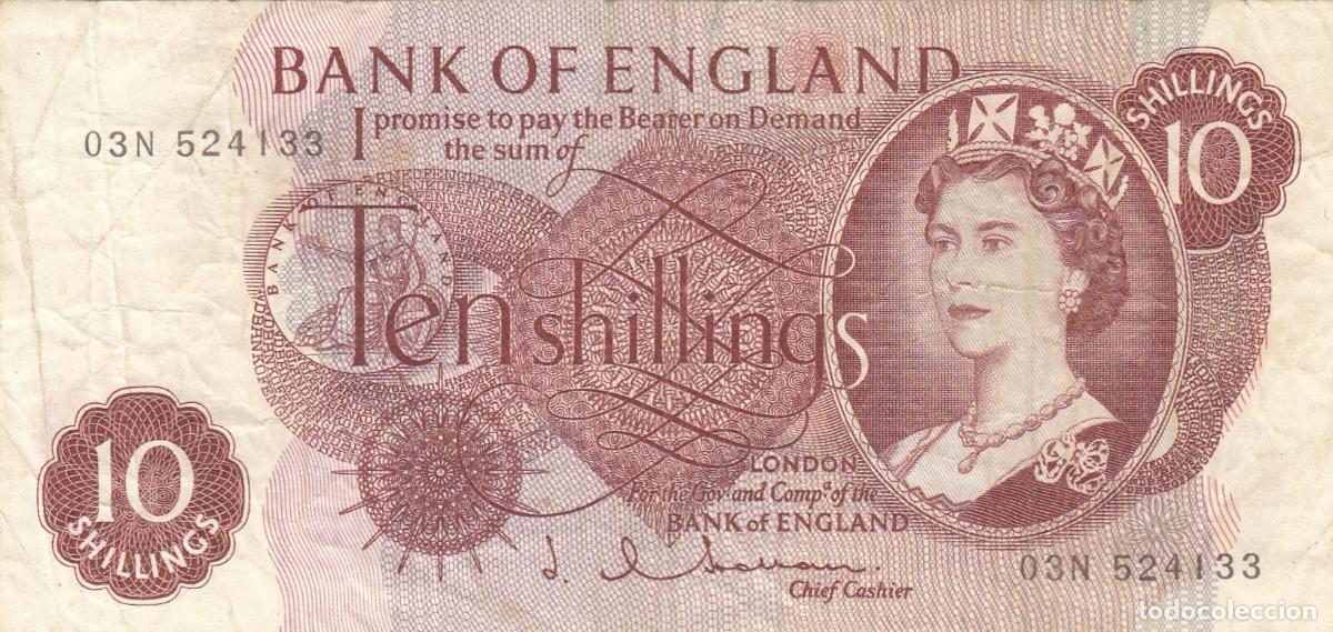 Trenes escala: CRBX0132 BILLETE INGLATERRA 10 SHILLING BC