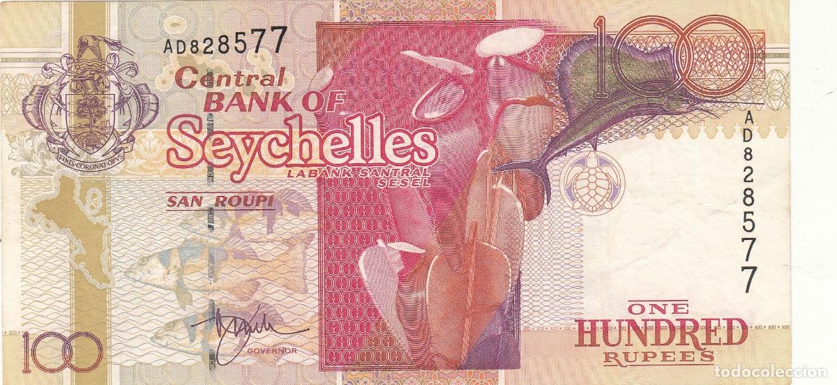 Trains &Eacute;chelle: CRJ2229 BILLETE ISLAS SEYCHELLES 100 RUPEES 2001 P-40a SIN CIRCULAR