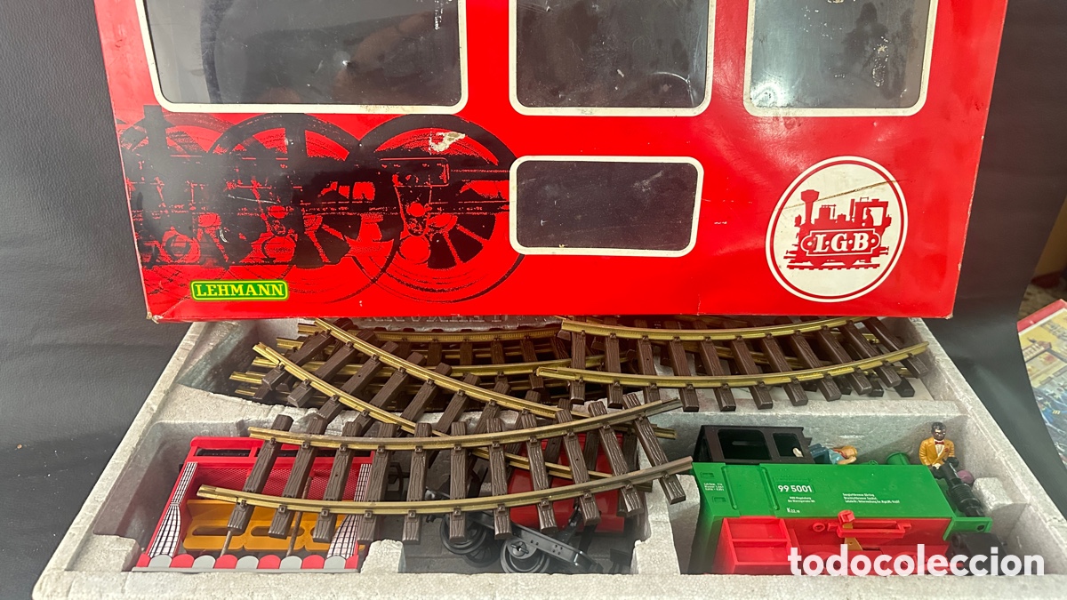 Trenes escala: Tren Lehmann LGB con caja. Locomotora