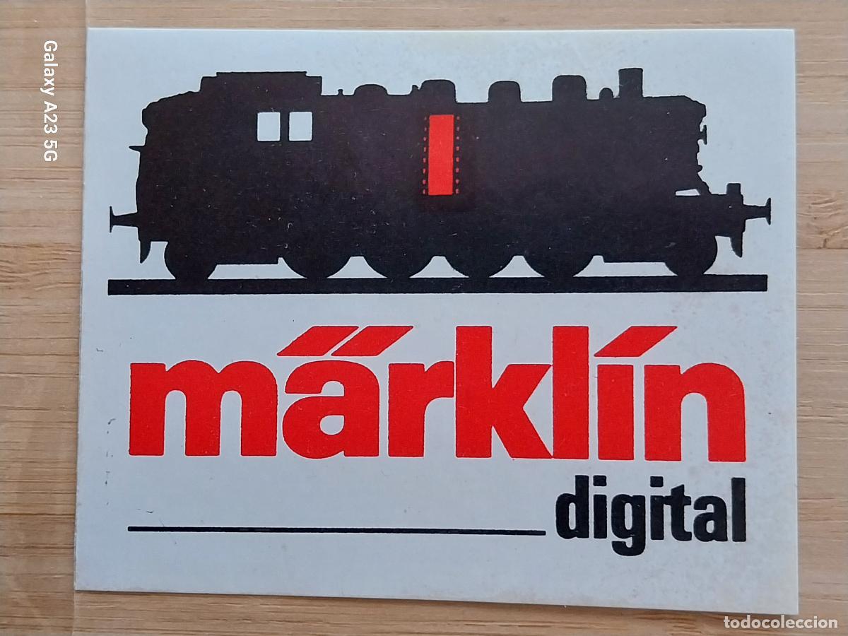 Trenes escala: MARKLIN DIGITAL TREN ESCALA PEGATINA 9.3X7.5 CMS ORIGINAL SIN PEGAR NUNCA