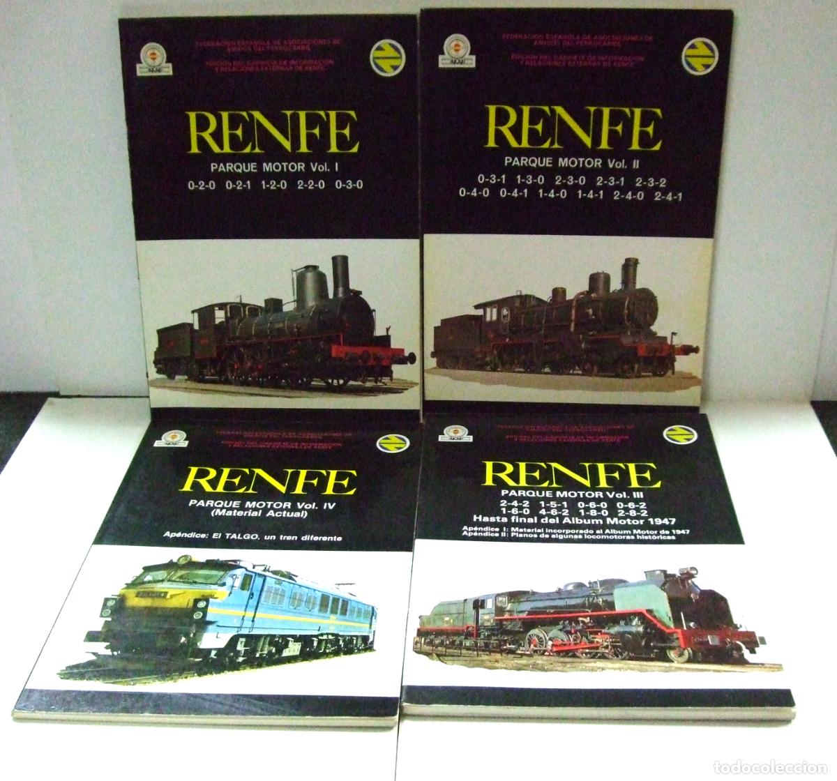 Trenes escala: LOTE RENFE PARQUE MOTOR VOL. I II III Y IV - FERROCARIL ESPA&Ntilde;OL TREN TRENES ESPA&Ntilde;A LOCOMOTORA TALGO