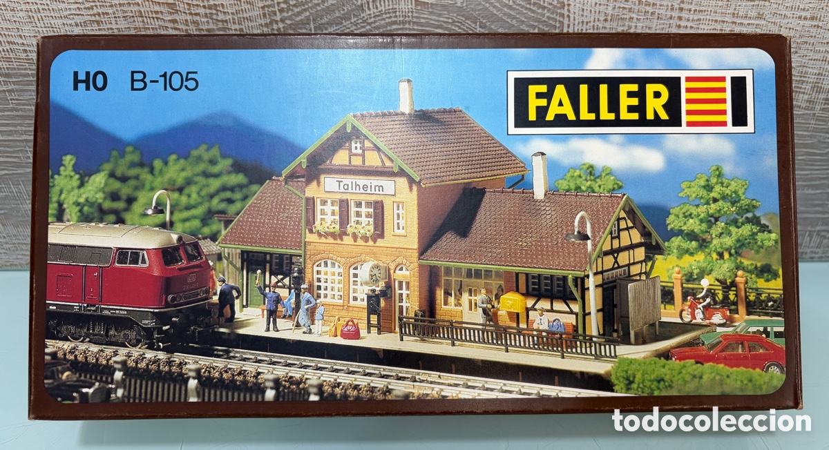 Trenes escala: Faller B-105 estaci&oacute;n Talheim H0 &ndash; maqueta de tren y ferrocarril sin montar, con caja.