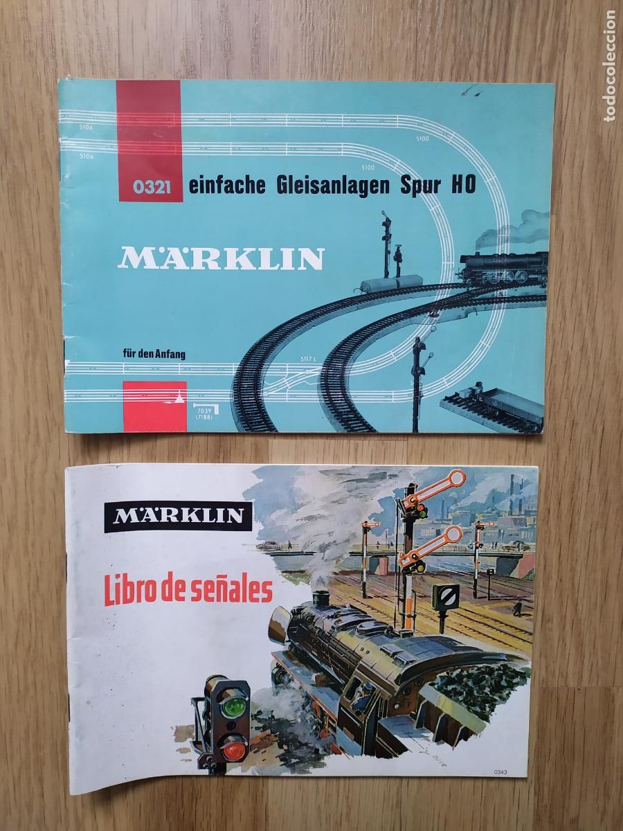 Trenes escala: MARKLIN H0 1 Catalogo de esquemas v&iacute;as referencia 0321 y 1 catalogo Libro de se&ntilde;ales referencia 0343