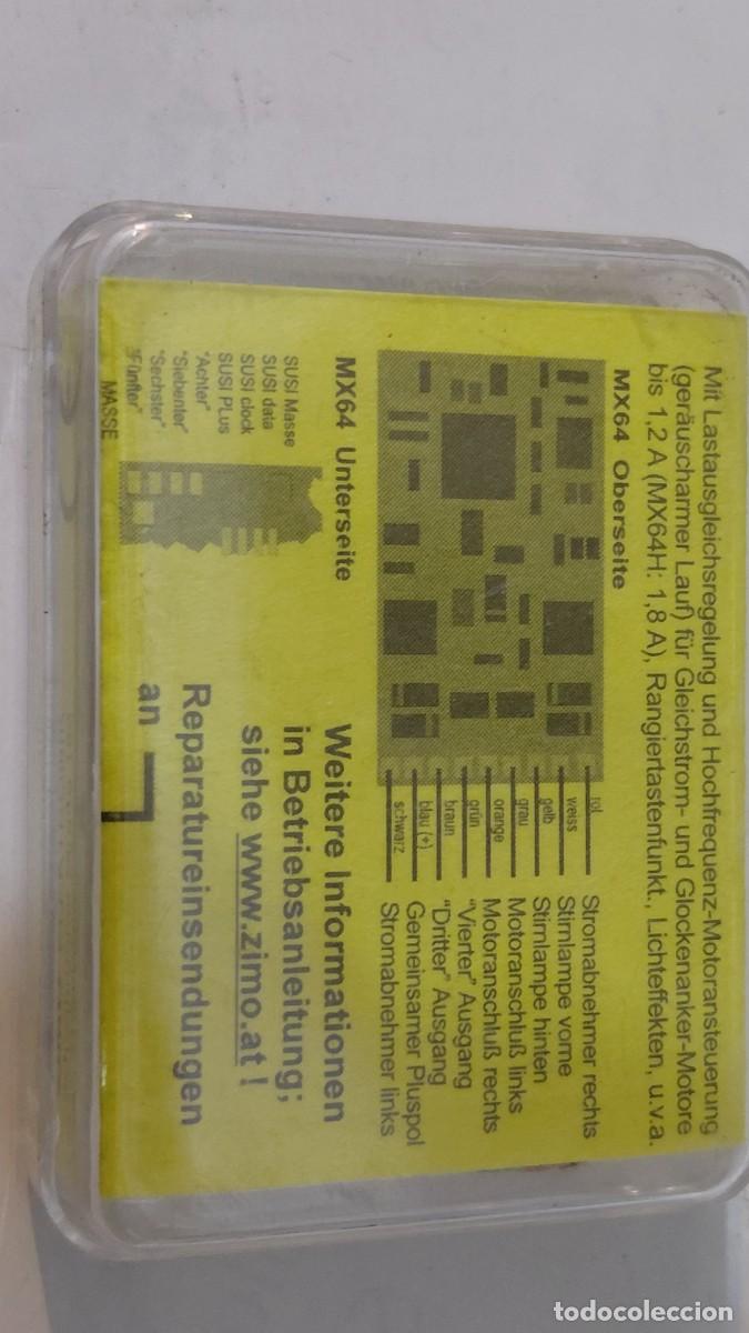 Trenes escala: Decoder locomotora ZIMO MX64