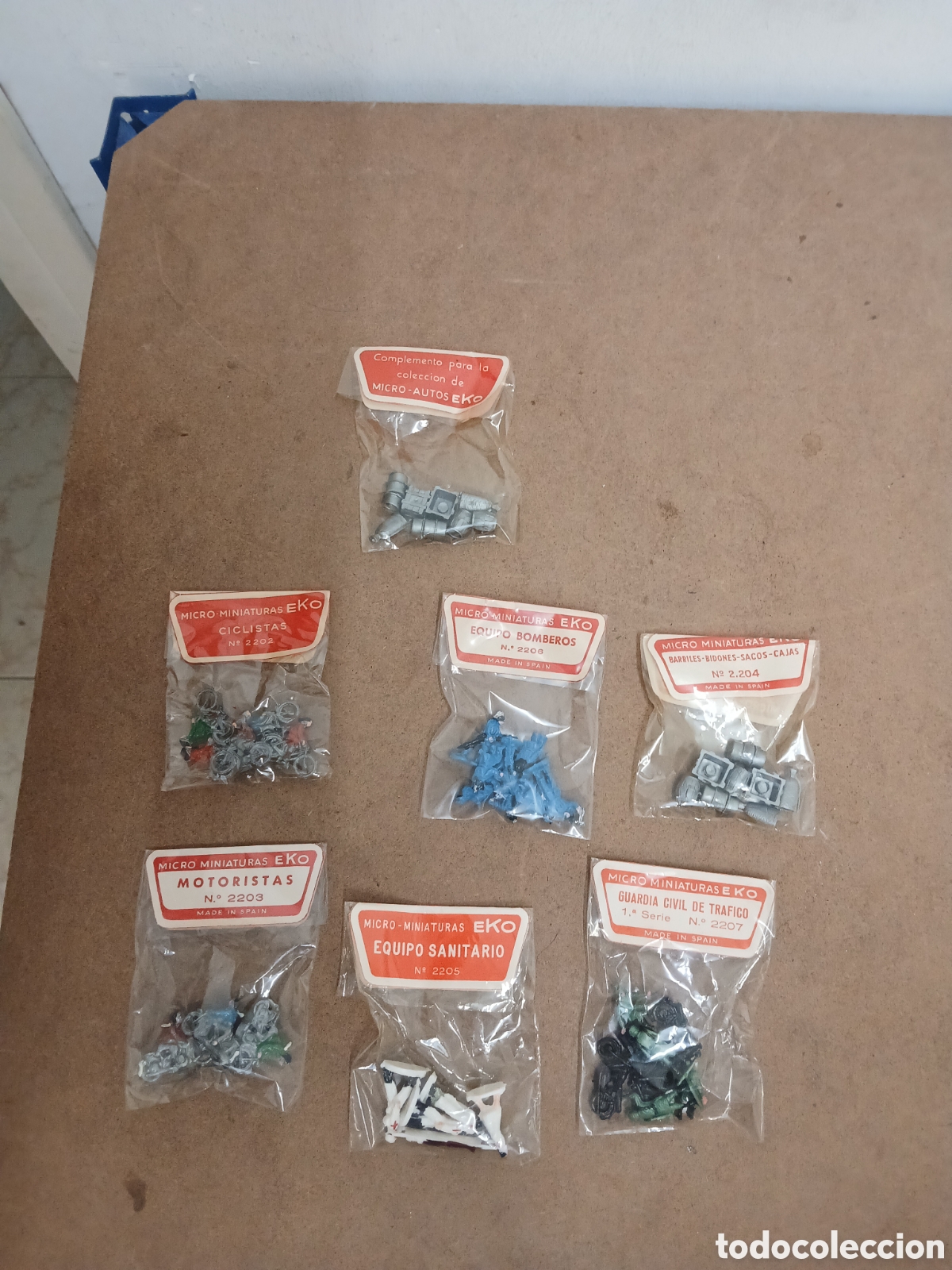 Trenes escala: Micro miniaturas EKO lote de mu&ntilde;ecos en blister