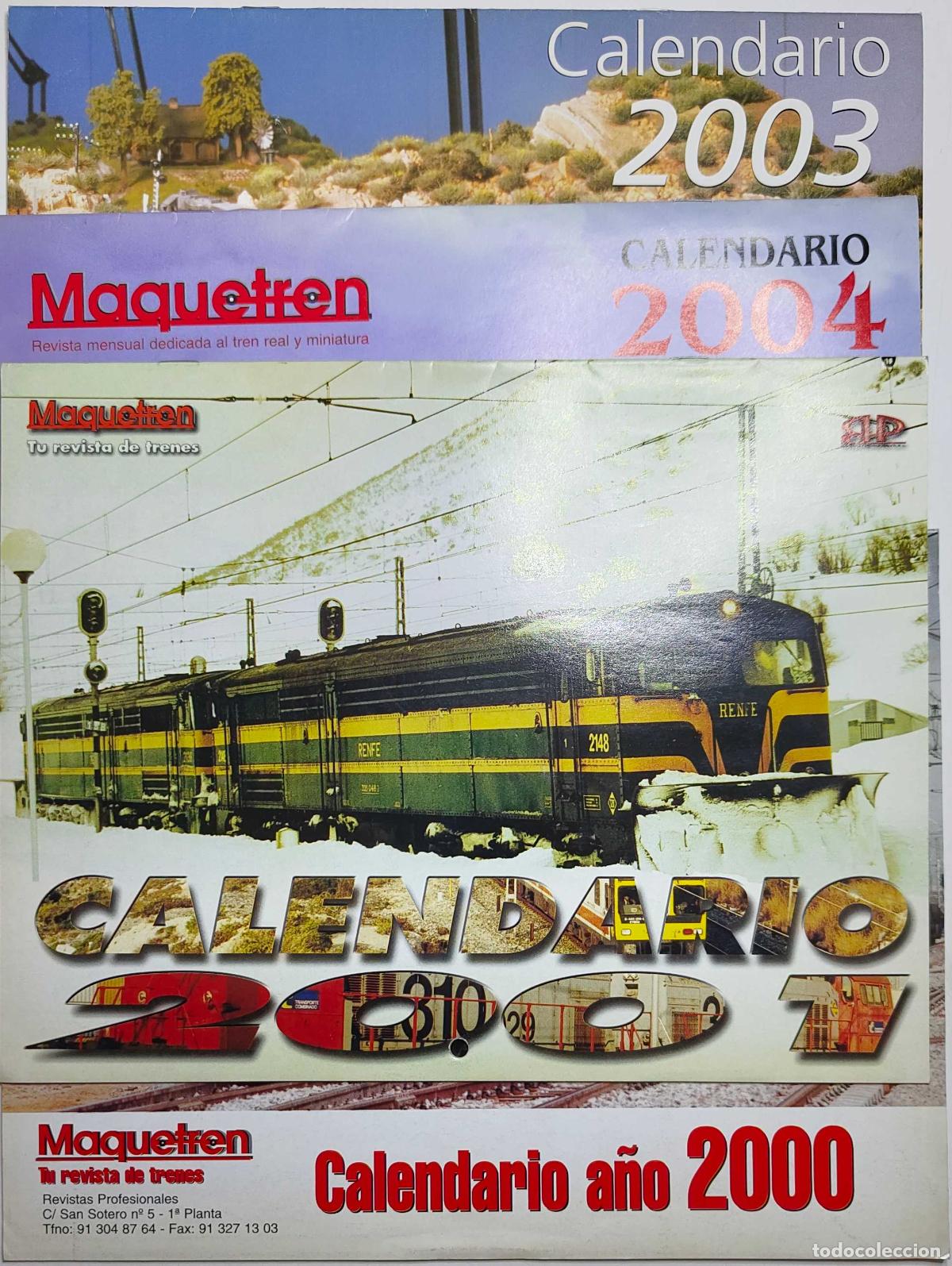 Trenes escala: VARIOS CALENDARIOS DE MAQUETREN