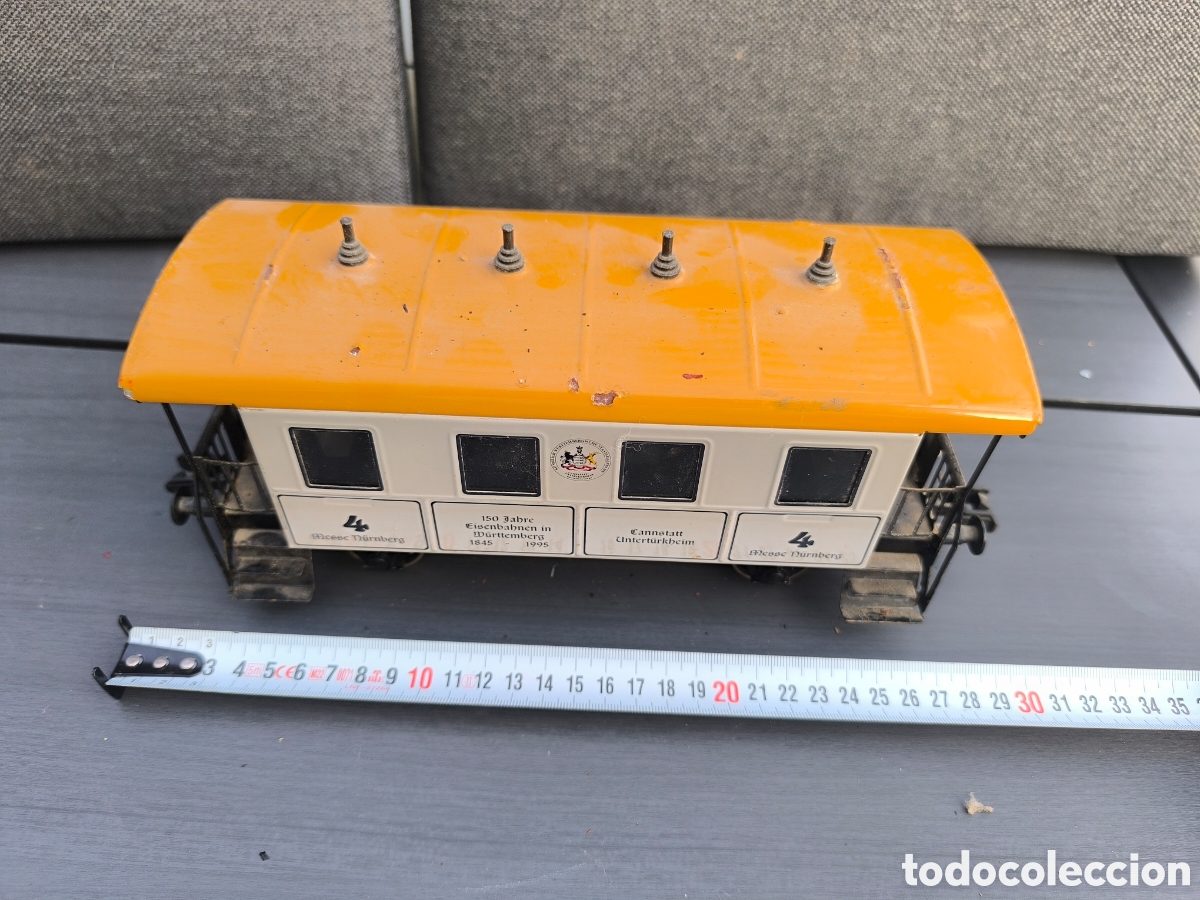 Trenes escala: antiguo vag&oacute;n Marklin