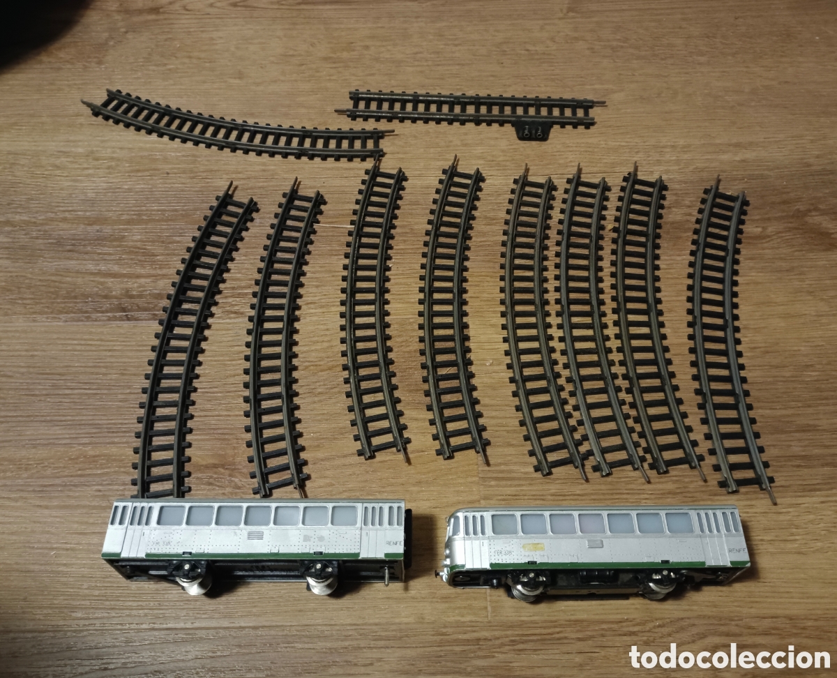 Trenes escala: Ferrobus renfe y vias Jyesa ho a&ntilde;os 70