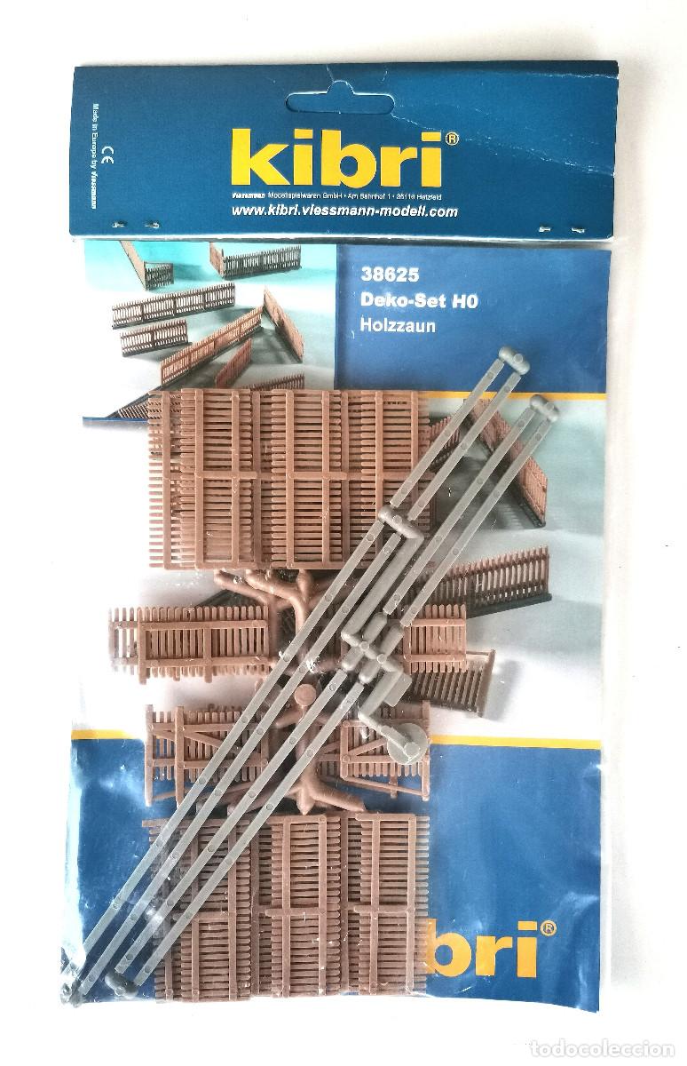 Trenes escala: KIBRI HO 38625 ● Holzzaun / Wooden fence / Vallas de madera ● HO Deko-Set