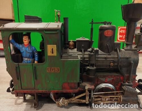 Trenes escala: LEHMANN. Bonita Locomotora LGB 20211, en funcionamiento.as.