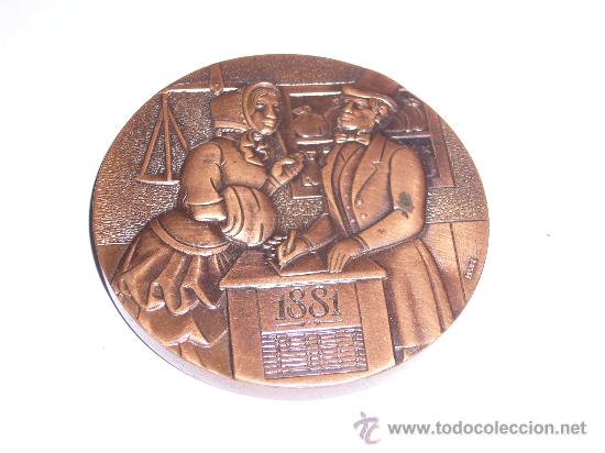 Trofeos y medallas: Medalla de bronce 100 a&ntilde;os banc de Sabadell 1981 - Foto 1